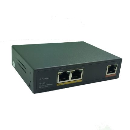 2-Port 10/100/100M PoE Splitter and Repeater