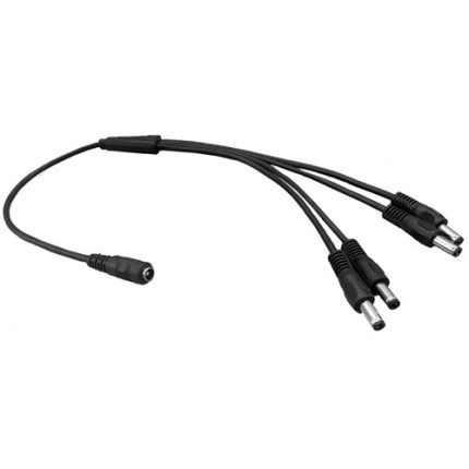 Power Splitter DC 1 Female to4 Male Adapter Cable for CCTV Security system