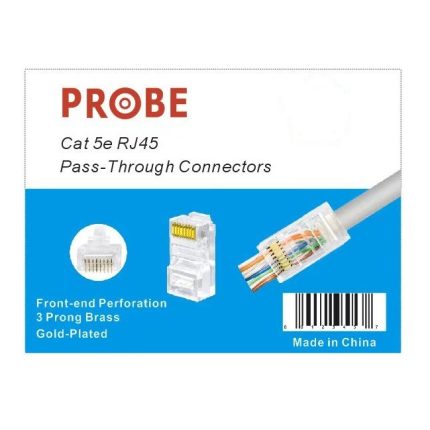 Cat5E RJ45 pass through Modular Plug