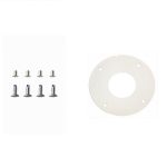 B2-2-W Small Eyeball camera base for cable management size 3.75inch Plate