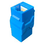 P-RJ4505KSC-BLUE Cat5e RJ45 Inline Keystone Coupler Female to Female-Blue 20pcs/Pack