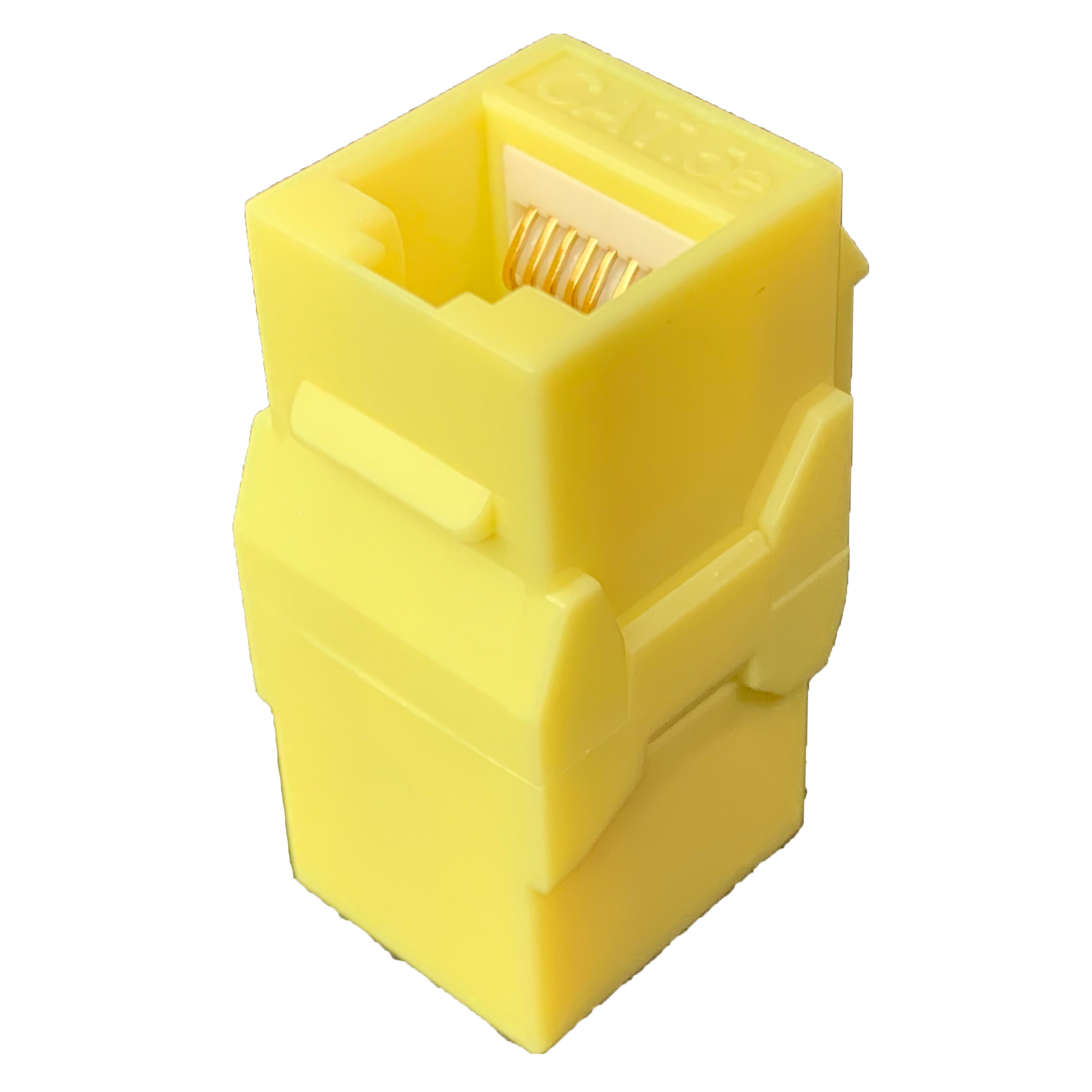 P-RJ4506KSC-Y CAT6 RJ45 Keyst Couple， F to F