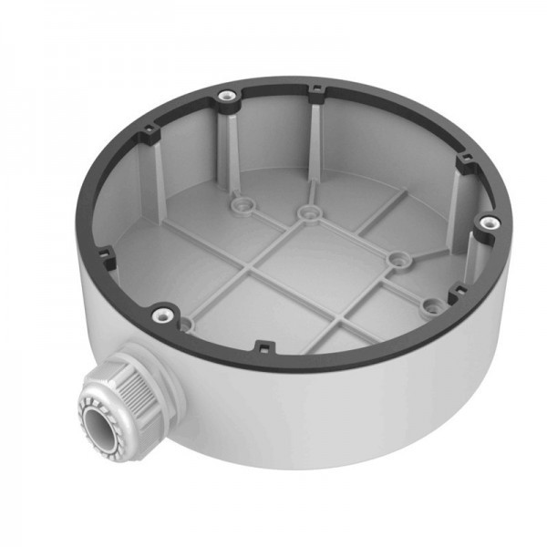 1280zj-m25m1.jpg 1280ZJ-M25(M1) White Aluminum Alloy Junction Box for Dome Camera
