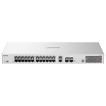 LCS-24GS-P 24-Port Cloud Managed PoE Switch with 370 W PoE Budget Front-angle