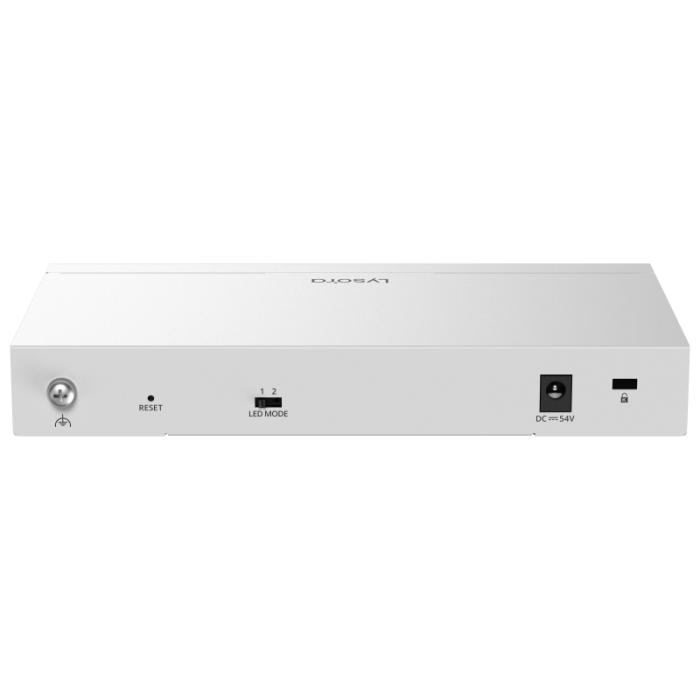 LCS-8GS-P 8-Port Cloud Managed PoE Switch with 120 W PoE Budget back1