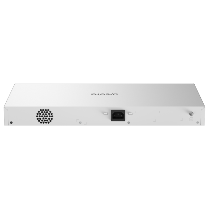 LS2-24GT4SFP-P 24-Port Layer 2 Managed PoE Switch with 370 W PoE Budget back1