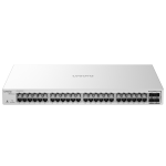 LS2-48GT4SFP-P 48-Port Layer 2 Managed PoE Switch with 370 W PoE Budget Front-angle