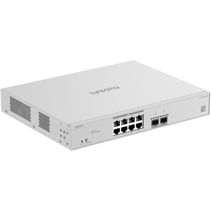 LS2P-8MG2XS-P 8-Port Layer 2 Managed PoE Switch with 125 W PoE Budget Angle2