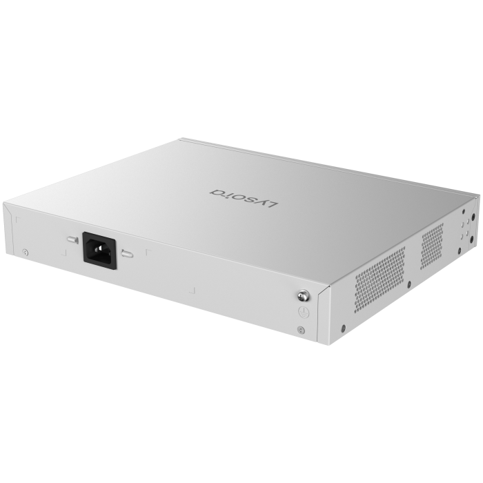 LS2P-8MG2XS-P 8-Port Layer 2 Managed PoE Switch with 125 W PoE Budget Angle3