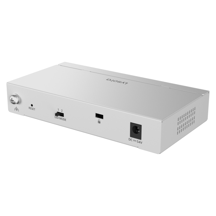 LCS-4GS-P 4-Port Cloud Managed PoE Switch with 54 W PoE Budget Angle3
