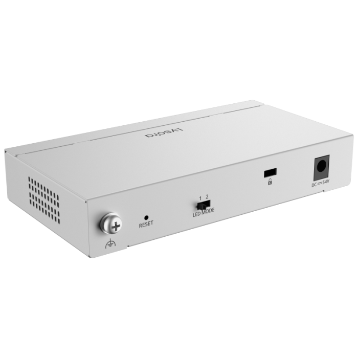 LCS-4GS-P 4-Port Cloud Managed PoE Switch with 54 W PoE Budget Angle4