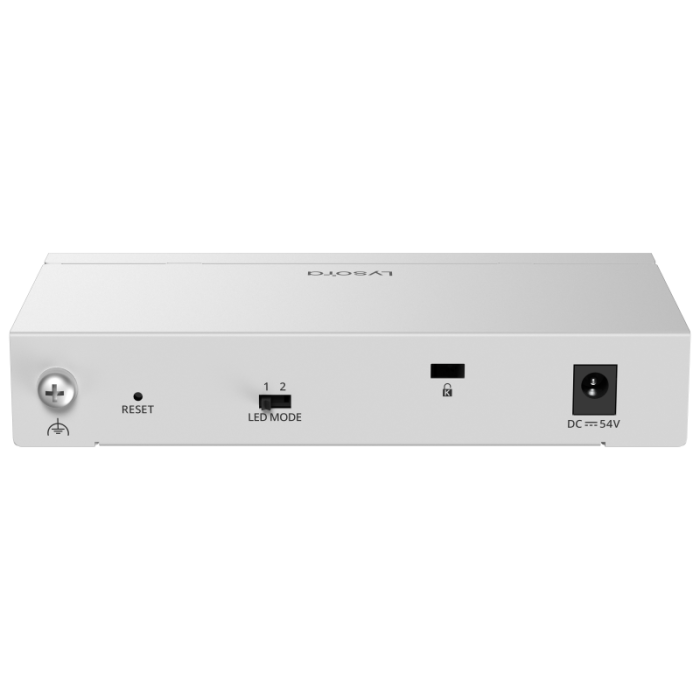 LCS-4GS-P 4-Port Cloud Managed PoE Switch with 54 W PoE Budget back1