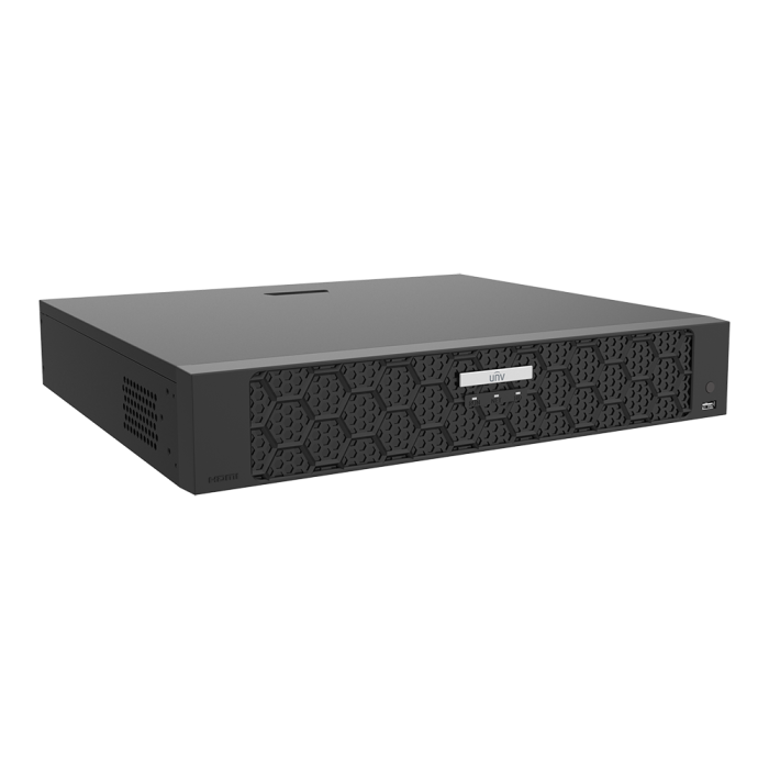 NVR504-B-P-Series-angle2 NVR504-16B-P16 4 HDDs 16-ch 16 PoE 1.5U Network Video Recorder, NVR504-32B-P16 4 HDDs 32-ch 16 PoE 1.5U Network Video Recorder