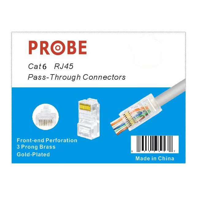 P-RJ4506-50-100.jpg P-RJ4506-50/100 Cat6 RJ45 pass through Modular Plug