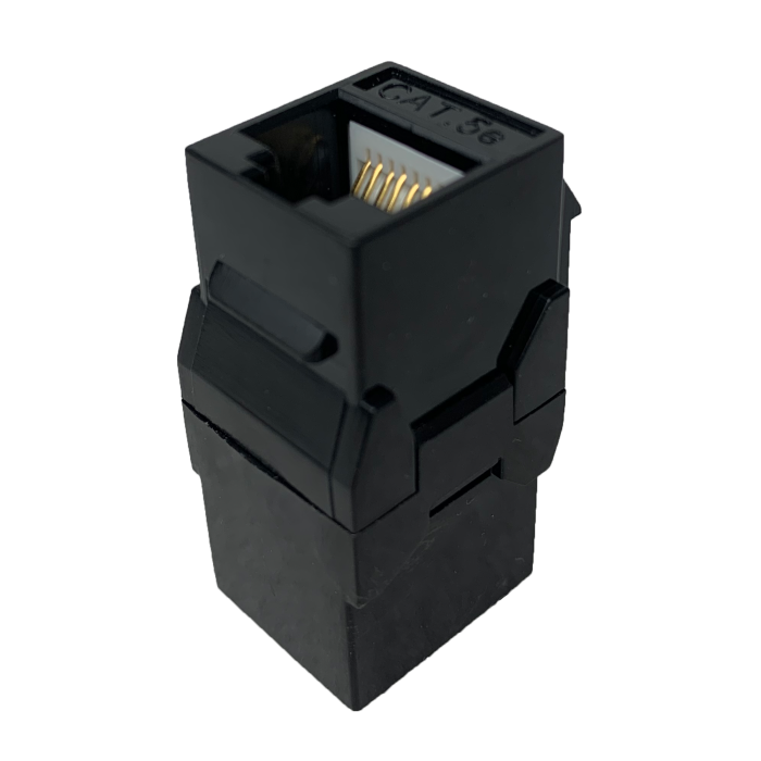 P-RJ4506KSC-BLACK.png P-RJ4506KSC-BLACK CAT6 RJ45 black keystone Coupler