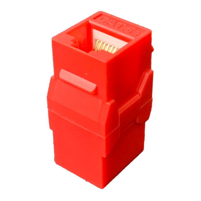 P-RJ4506KSC-R.png P-RJ4506KSC-R CAT6 RJ45 Keyst Couple, F to F