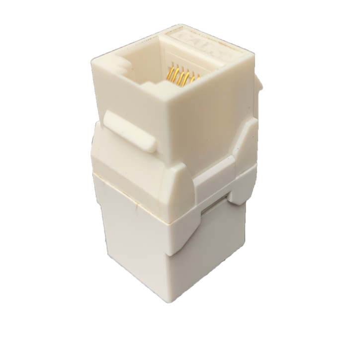 P-RJ4506KSC-W.png P-RJ4506KSC-W CAT6 RJ45 Keyst Couple, F to F