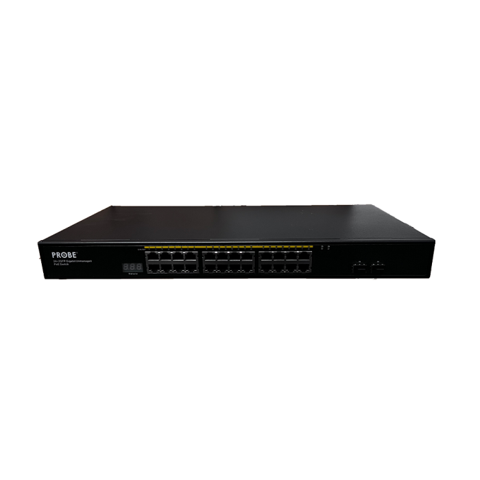 POE-SW24PG-2GF-250.png POE-SW24PG-2GF-250 24+2SFP Gigabit Unmanaged PoE Switch