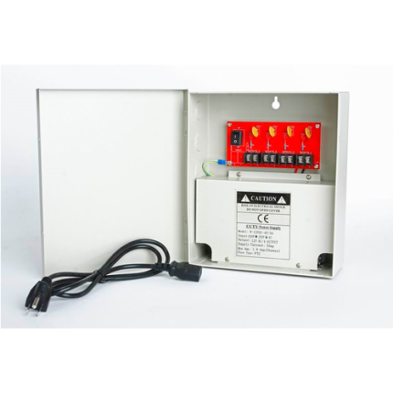 W-12VDC-4P/5A 12VDC 5 Amps 4 PTC OUTPUT CCTV DISTRIBUTED POWER SUPPLY