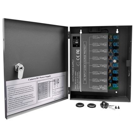 W-12VDC-8P13A-4K UL 8 channels of DC power supply for 4K/8M CCTV