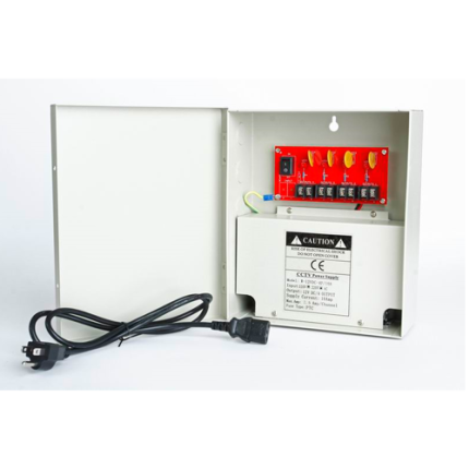 W-12VDC4P/10A 12V DC 10 Amps 4 PTC OUTPUT CCTV DISTRIBUTED POWER SUPPLY