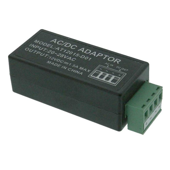 W-24T1812 24VAC to 12VDC Power Converter 18W