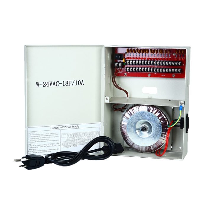 W-24VAC-18P10A.jpg W-24VAC-18P10A 24VAC 10 Amps 18 PTC OUTPUT CCTV DISTRIBUTED POWER SUPPLY