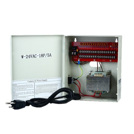 W-24VAC18P/5A 24VAC 5Amps 18 PTC OUTPUT CCTV DISTRIBUTED POWER SUPPLY