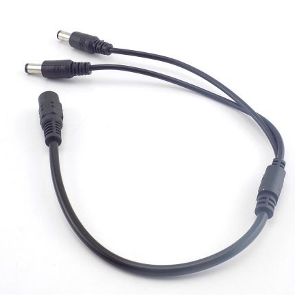 W-SP1-2 Power Splitter DC 1 Female to2 Male Adapter Cable for CCTV Security system