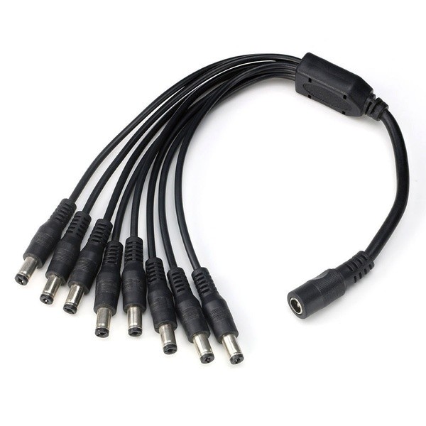 W-SP1-8.jpg W-SP1-8 Power Splitter DC 1 Female to8 Male Adapter Cable for CCTV Security system