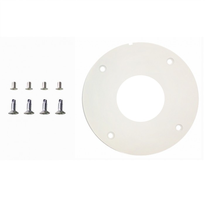 b1-2-w.jpg B1-2-W Big eyeball camera base for cable management size 4.75inch Plate