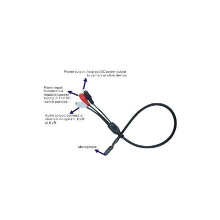 W-MP200 12DC Microphone With Power in and Out